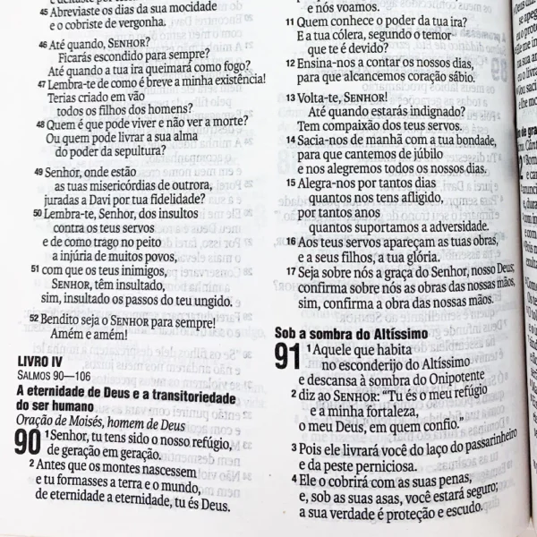 Bíblia Sagrada NAA Média Luxo Branca Com Índice - Image 3