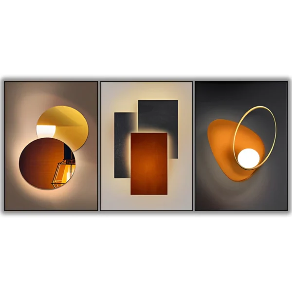 Quadros Decorativos Sala Abstrato Minimalista - Image 4