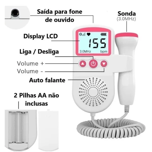 Monitor De Frequência Cardíaca Para Bebês Uso Doméstico - Image 9
