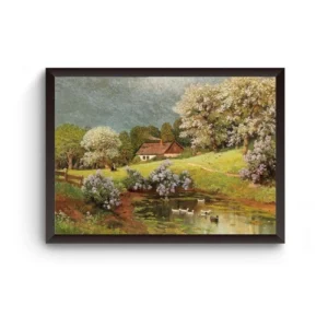 Quadro Alois Arnegger Paisagem De Primavera Com Patos