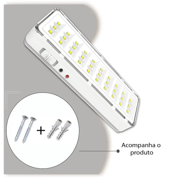 Luminária Emergência Lâmpada 30 Leds - Image 2